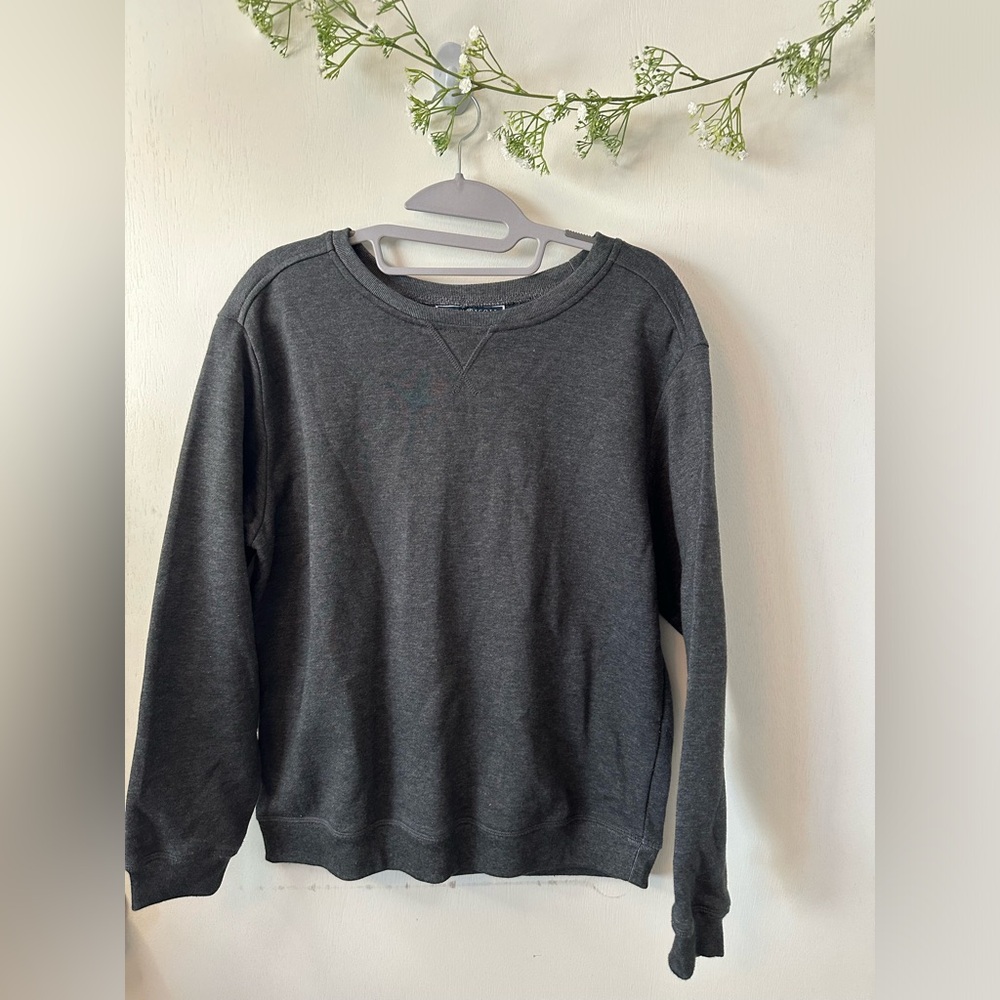 Karen Scott Sport | Charcoal Crew Sweatshirt